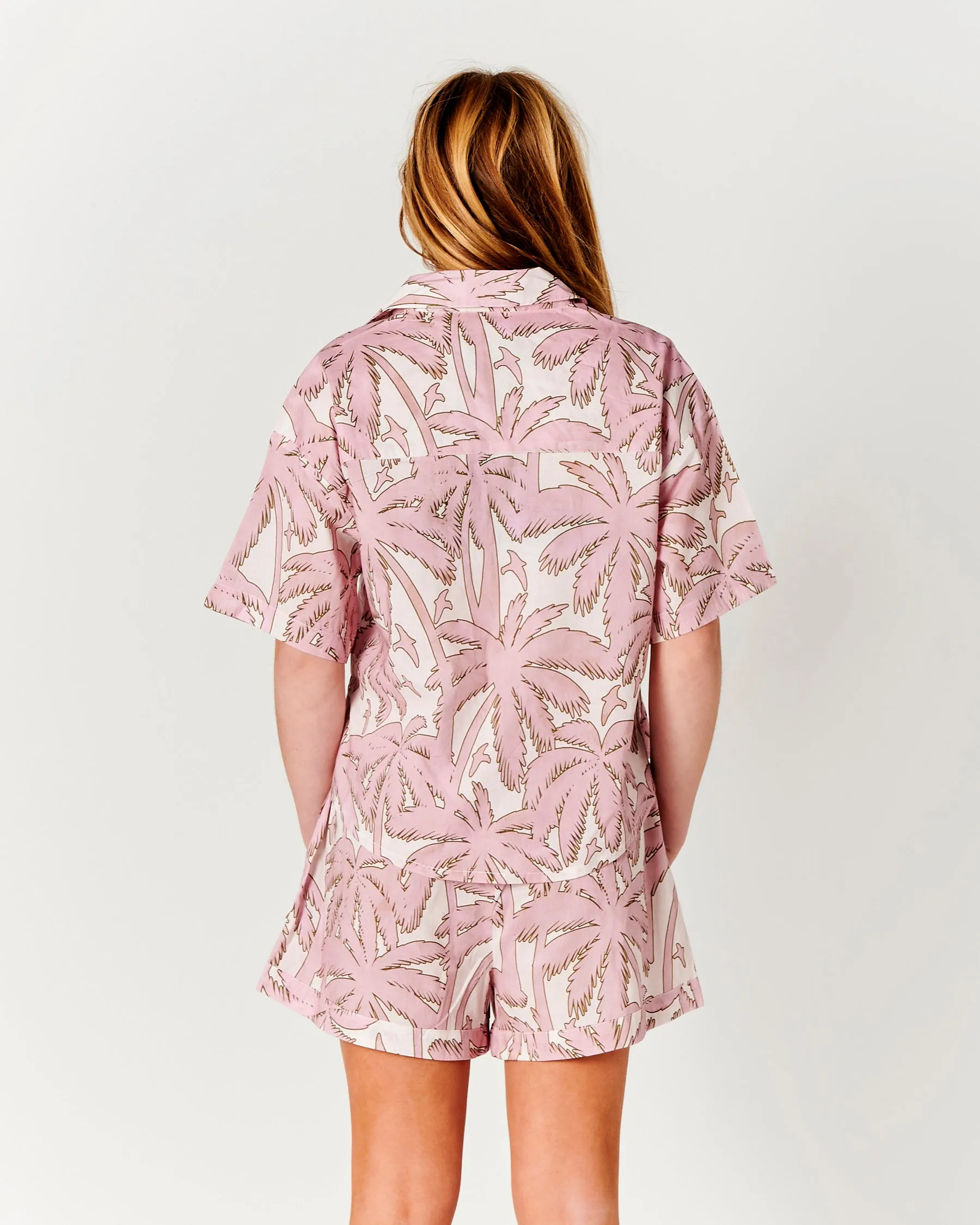 Balmy Palmy Teen Organic Cotton Short Sleeve Shirt & Short Pyjama Set