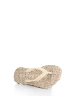BASE019ASP MILKY/CREAM Beach Flip-Flops|BASE019ASP Tong de Plage in Beige
