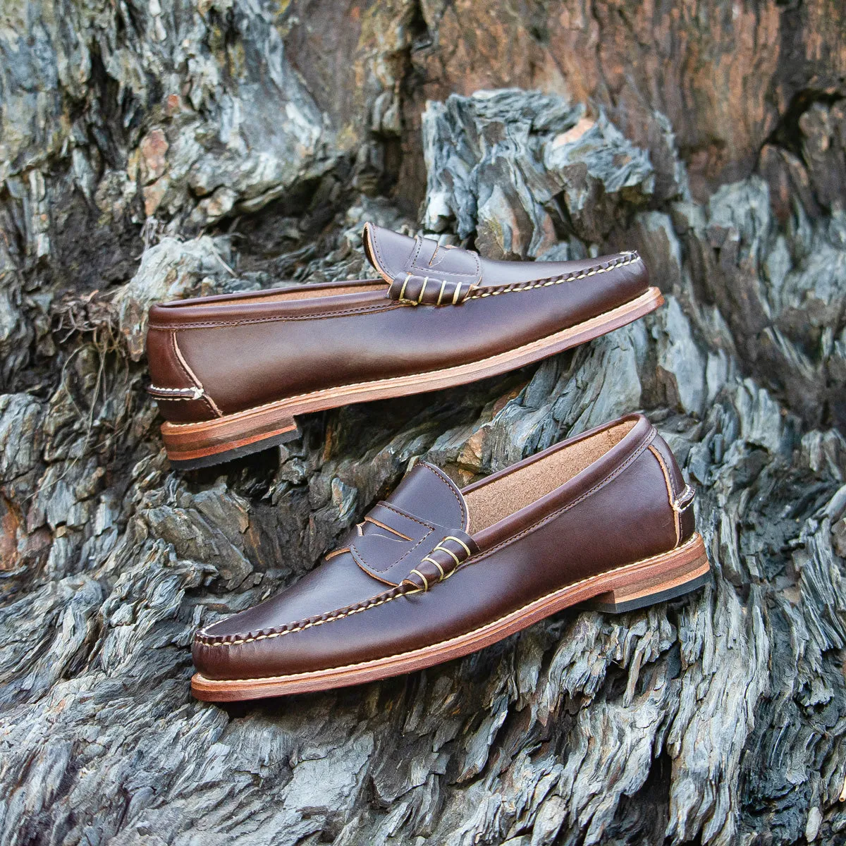Beefroll Penny Loafers - Heritage Brown