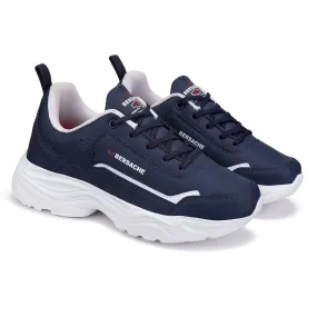 Bersache Lightweight Sports Running Shoes For Men Blue-7055