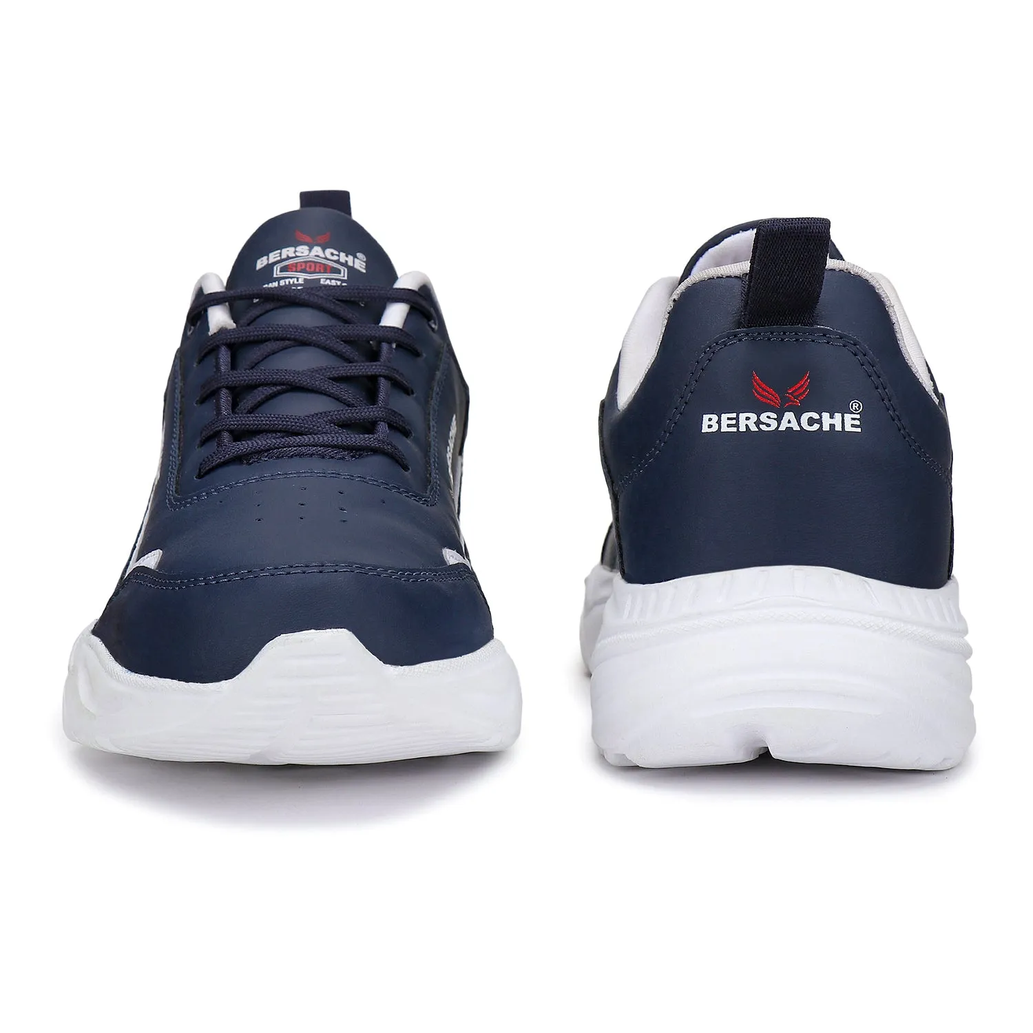 Bersache Lightweight Sports Running Shoes For Men Blue-7055