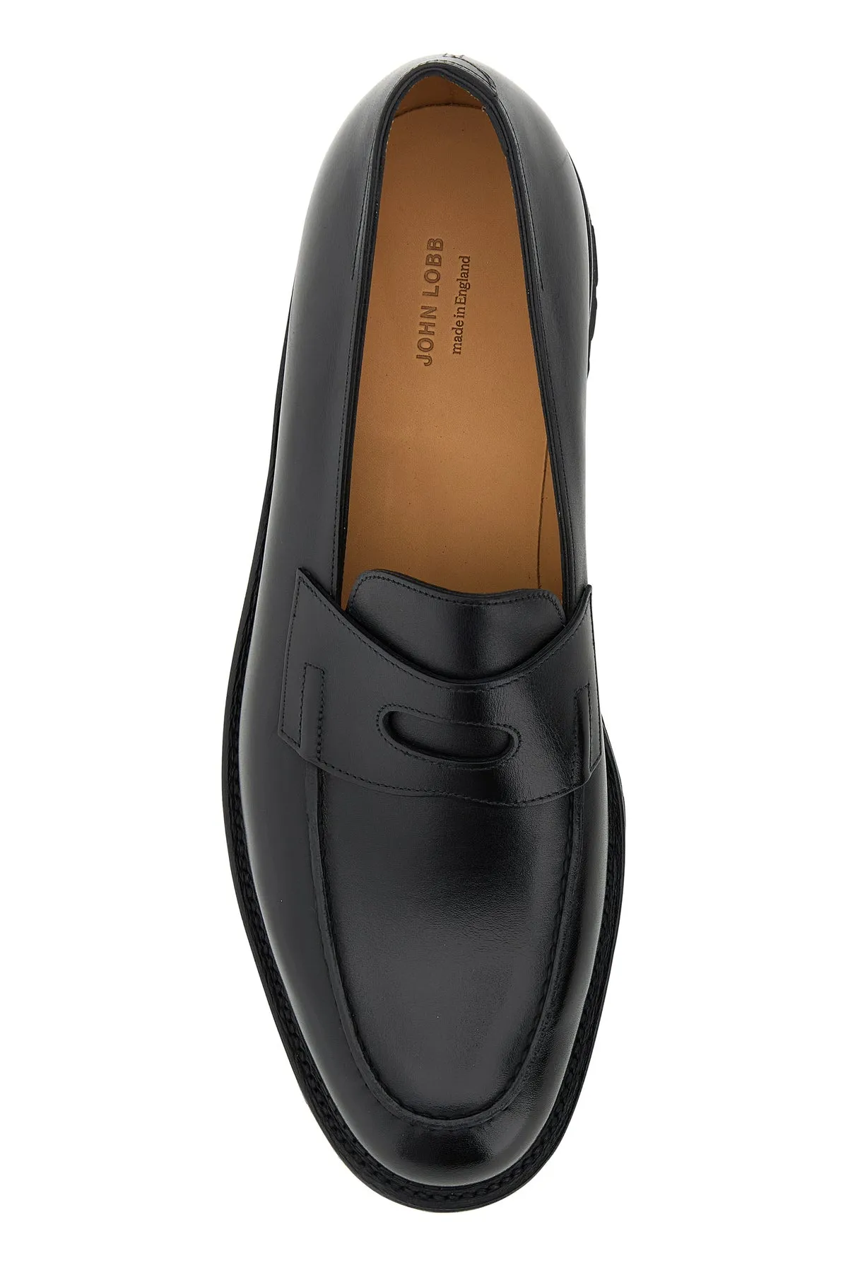Black leather Lopez loafers