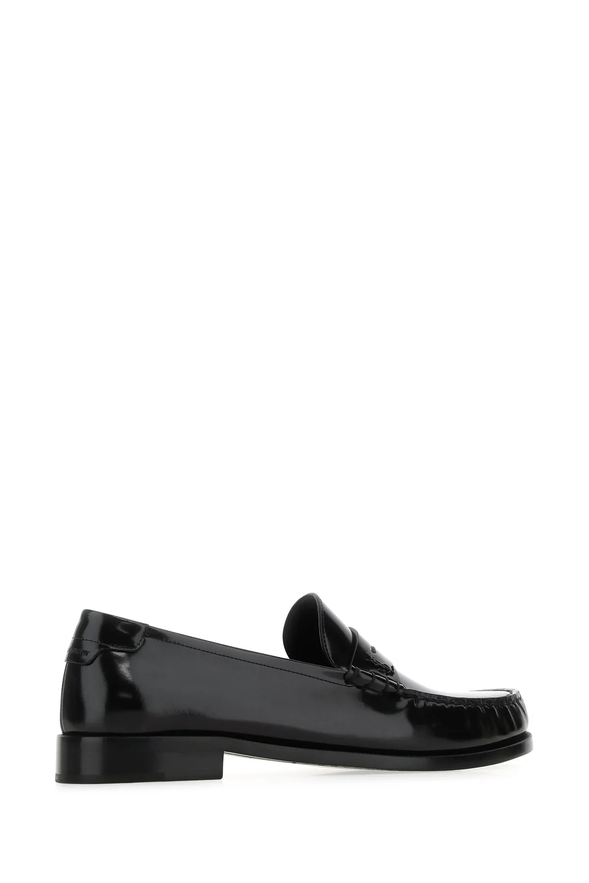 Black leather Magnum loafers