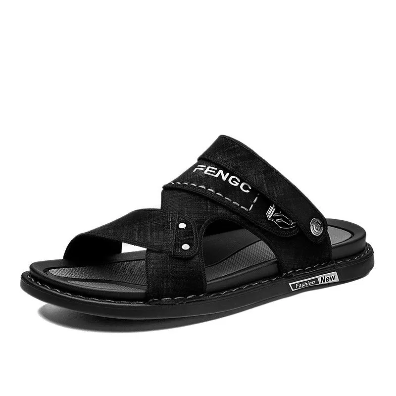 Cuzcare Men Velcro Rubber Sandals Fashionable Casual Summer Footwear