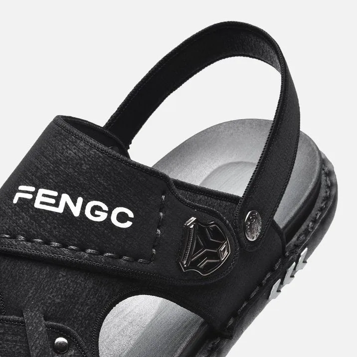 Cuzcare Men Velcro Rubber Sandals Fashionable Casual Summer Footwear