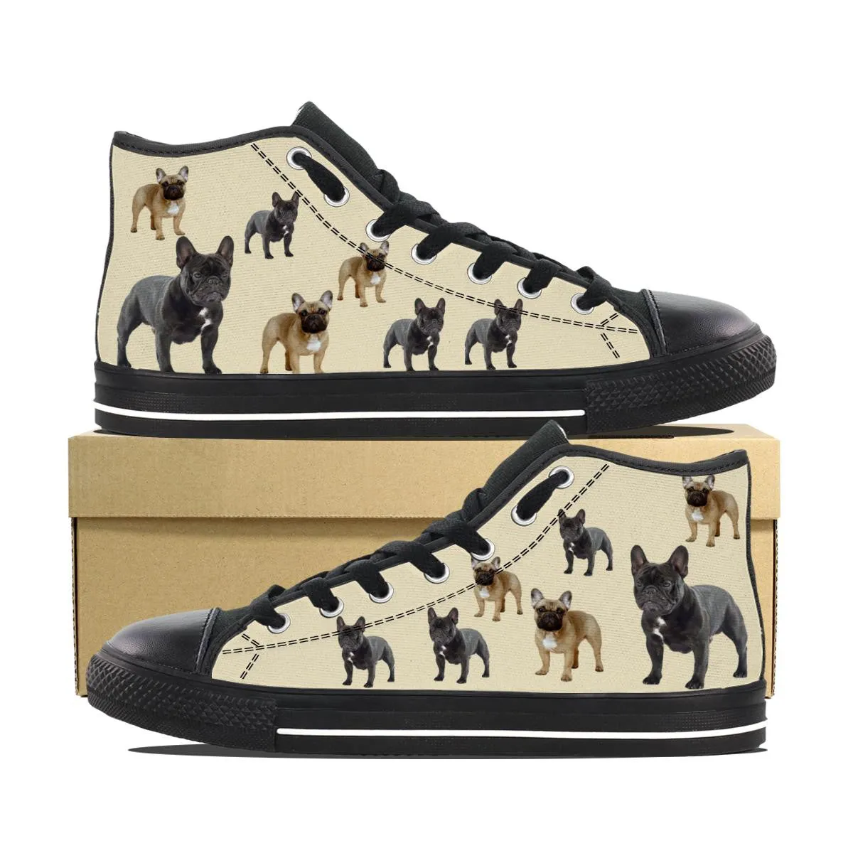 FRENCH BULLDOG CANVAS SHOES