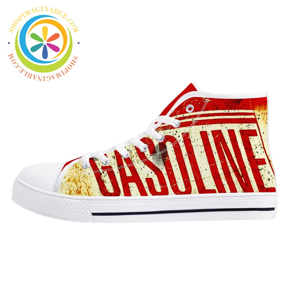 Gasoline High Top Canvas Shoes