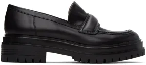 Gianvito Rossi Black Argo Loafers