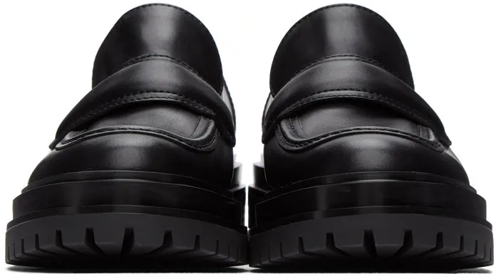 Gianvito Rossi Black Argo Loafers
