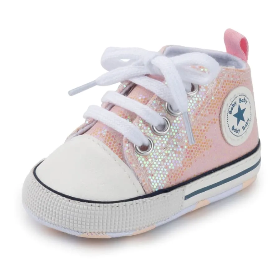 Goo's Glitter Sneaker - Soft Pink