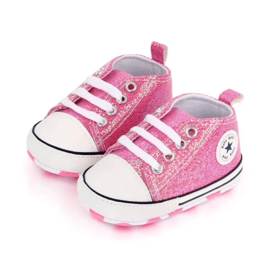 Goo's Glitter Sneaker - Soft Pink