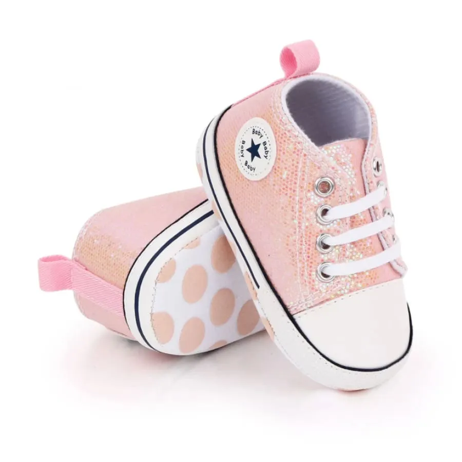 Goo's Glitter Sneaker - Soft Pink
