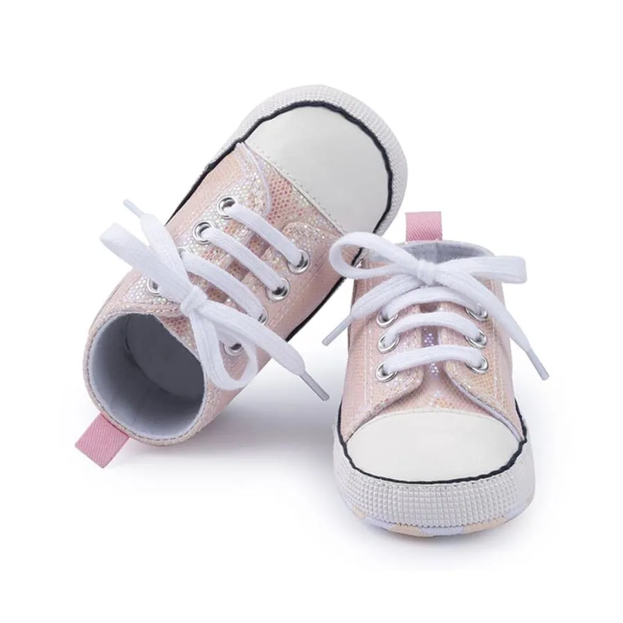 Goo's Glitter Sneaker - Soft Pink