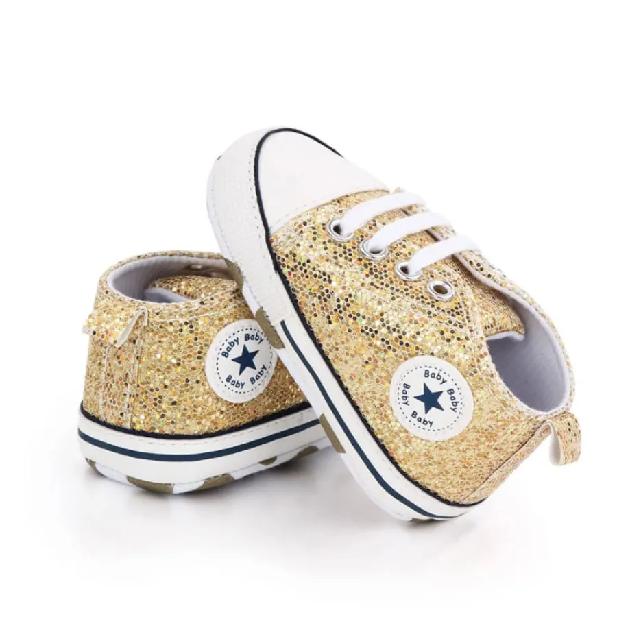 Goo's Glitter Sneaker - Soft Pink