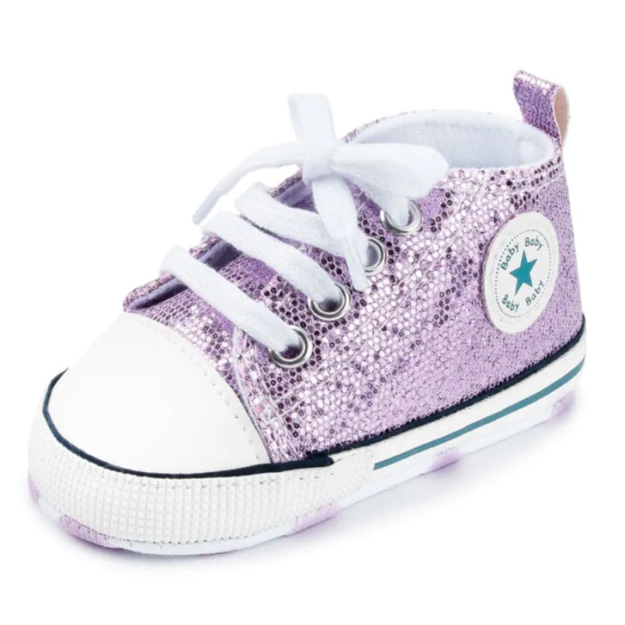 Goo's Glitter Sneaker - Soft Pink