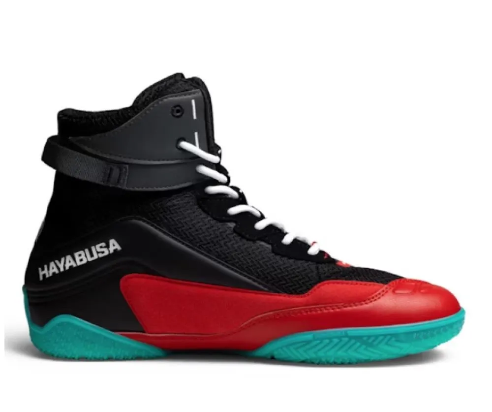 Hayabusa Talon Boxing Boots - Black/Red