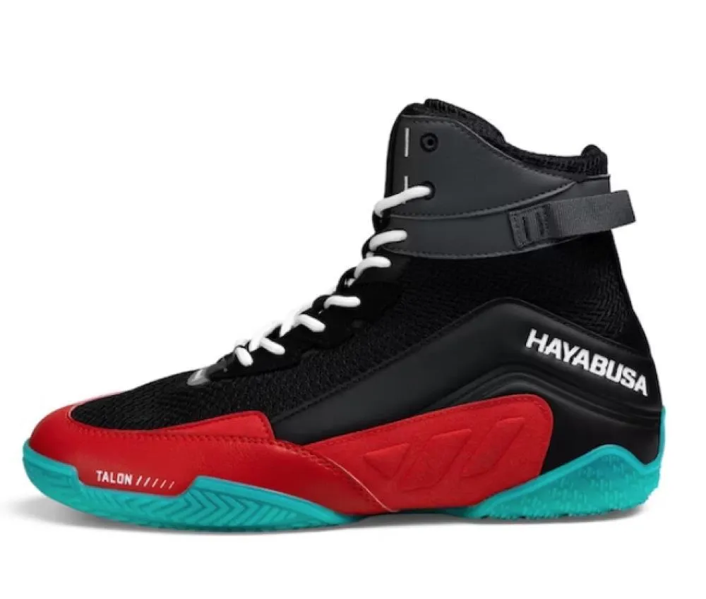 Hayabusa Talon Boxing Boots - Black/Red
