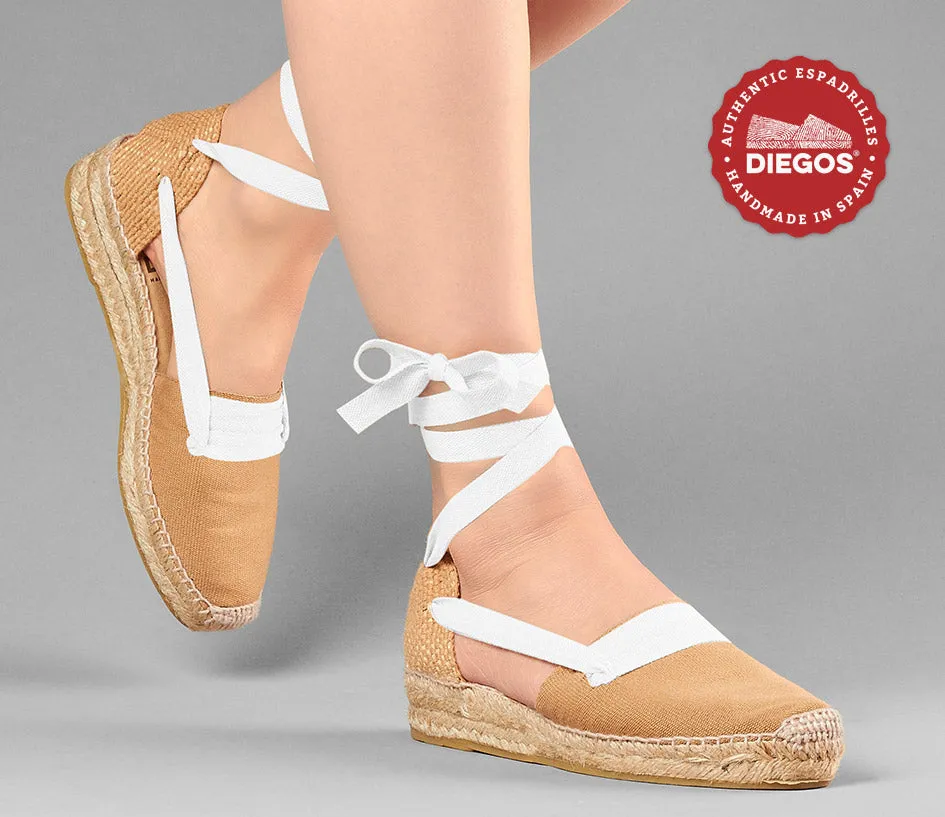 Jute Lola low wedge Basque espadrilles
