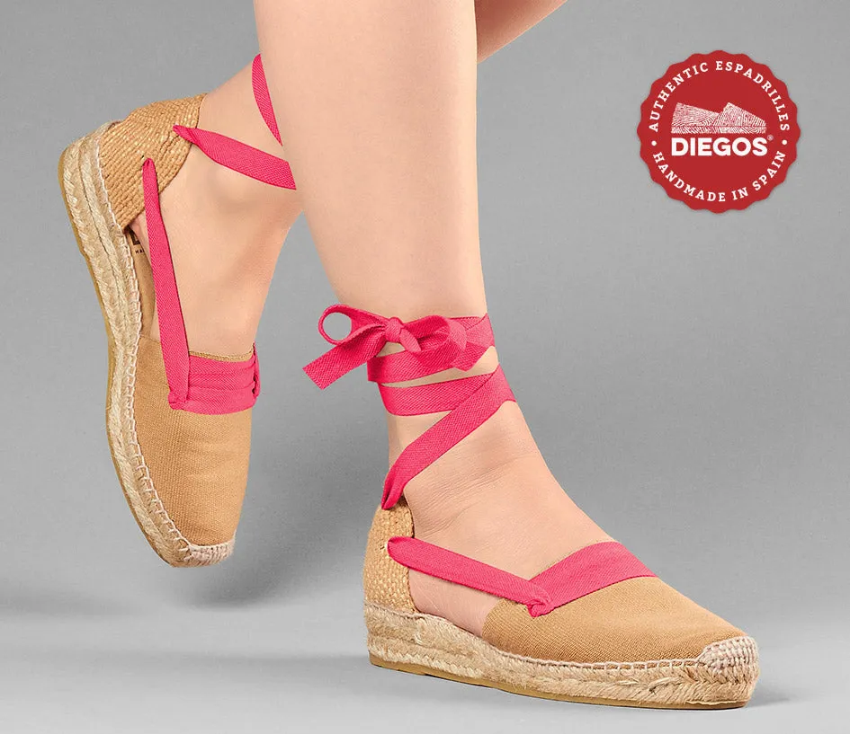 Jute Lola low wedge Basque espadrilles