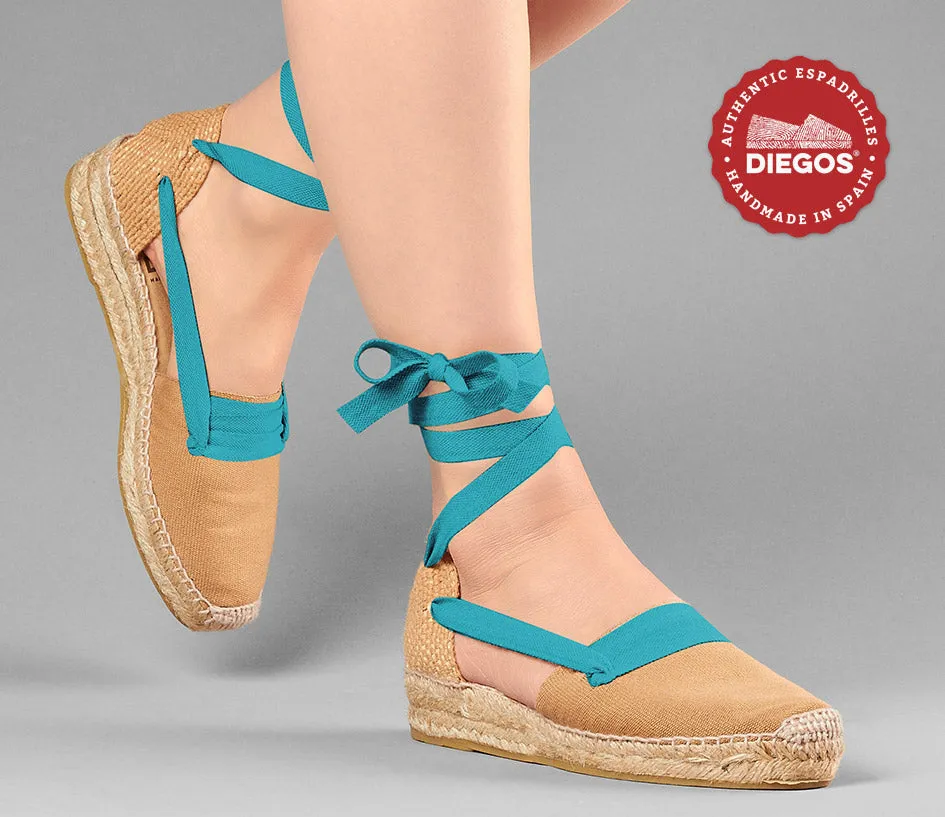 Jute Lola low wedge Basque espadrilles
