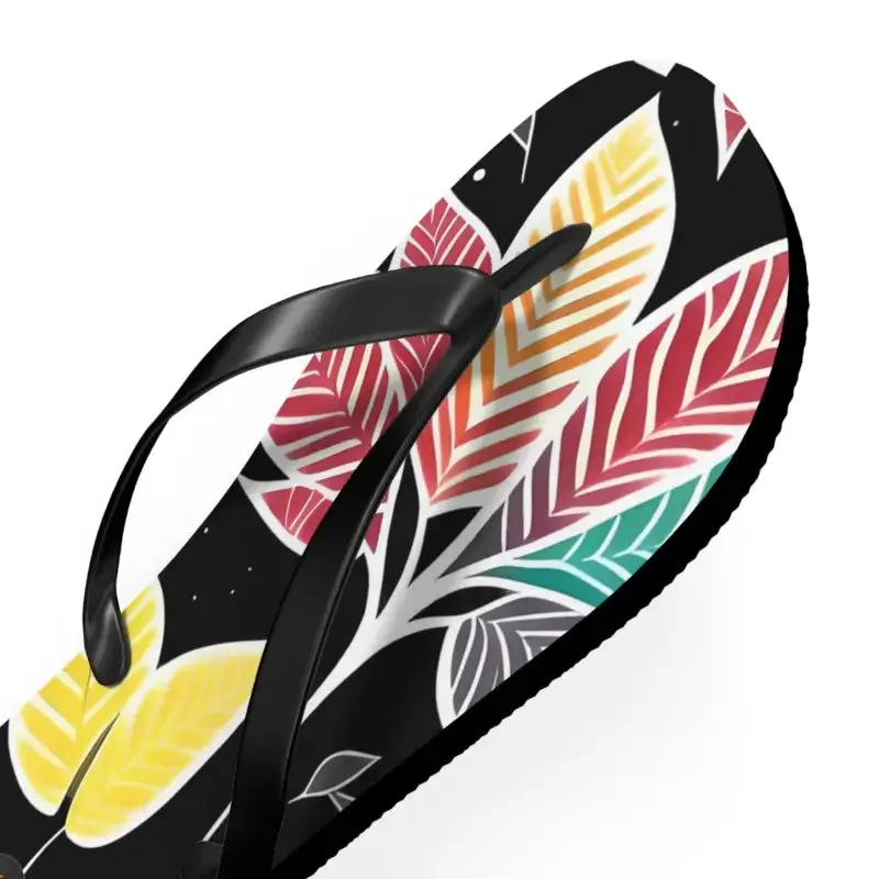 Leaf Tastic Fall Leaves Unisex Flip Flops