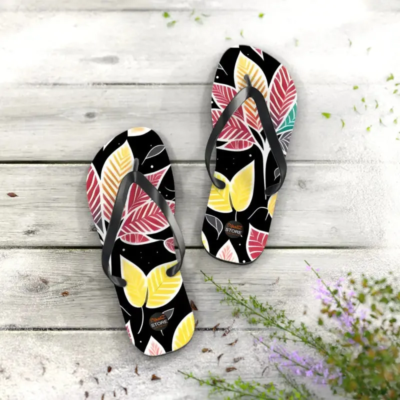 Leaf Tastic Fall Leaves Unisex Flip Flops