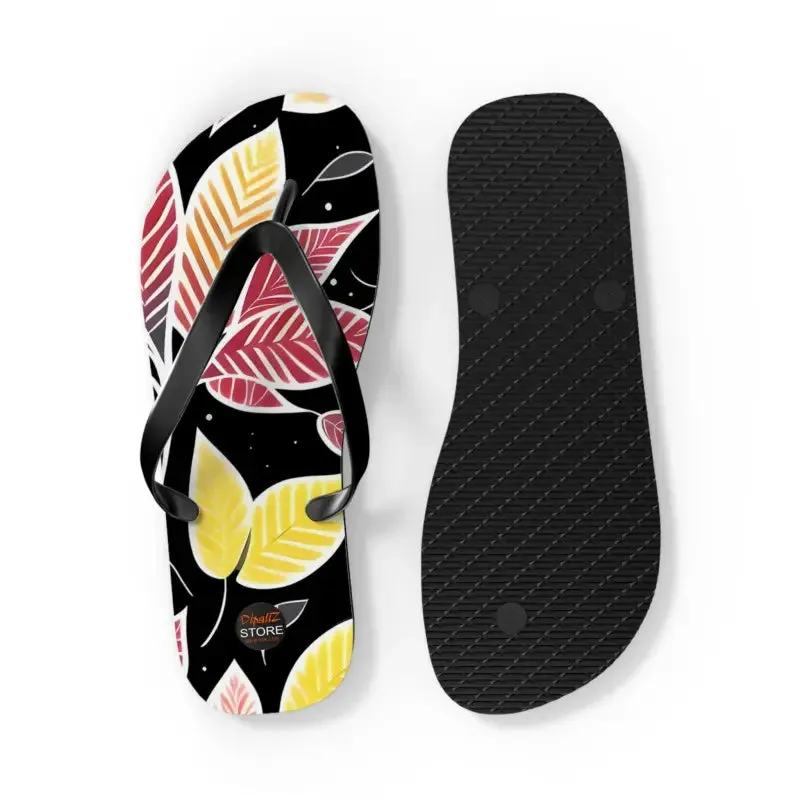Leaf Tastic Fall Leaves Unisex Flip Flops