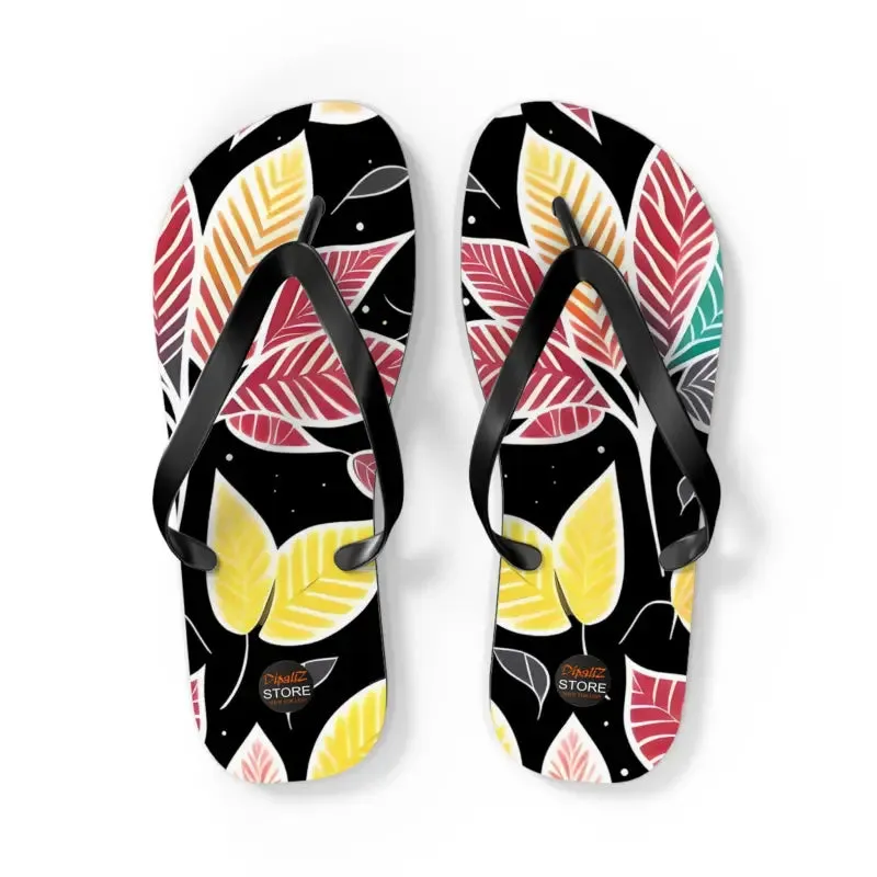 Leaf Tastic Fall Leaves Unisex Flip Flops