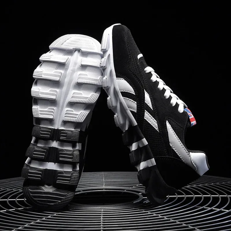 Light Breathable Lace Up Running Shoes for Men