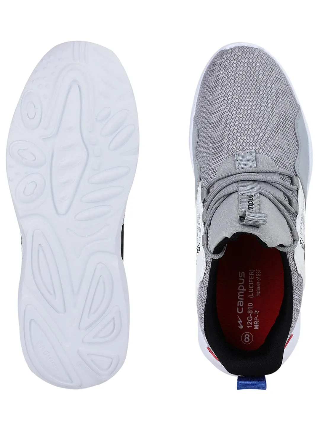 LUCIFER Grey Men's Running Shoes