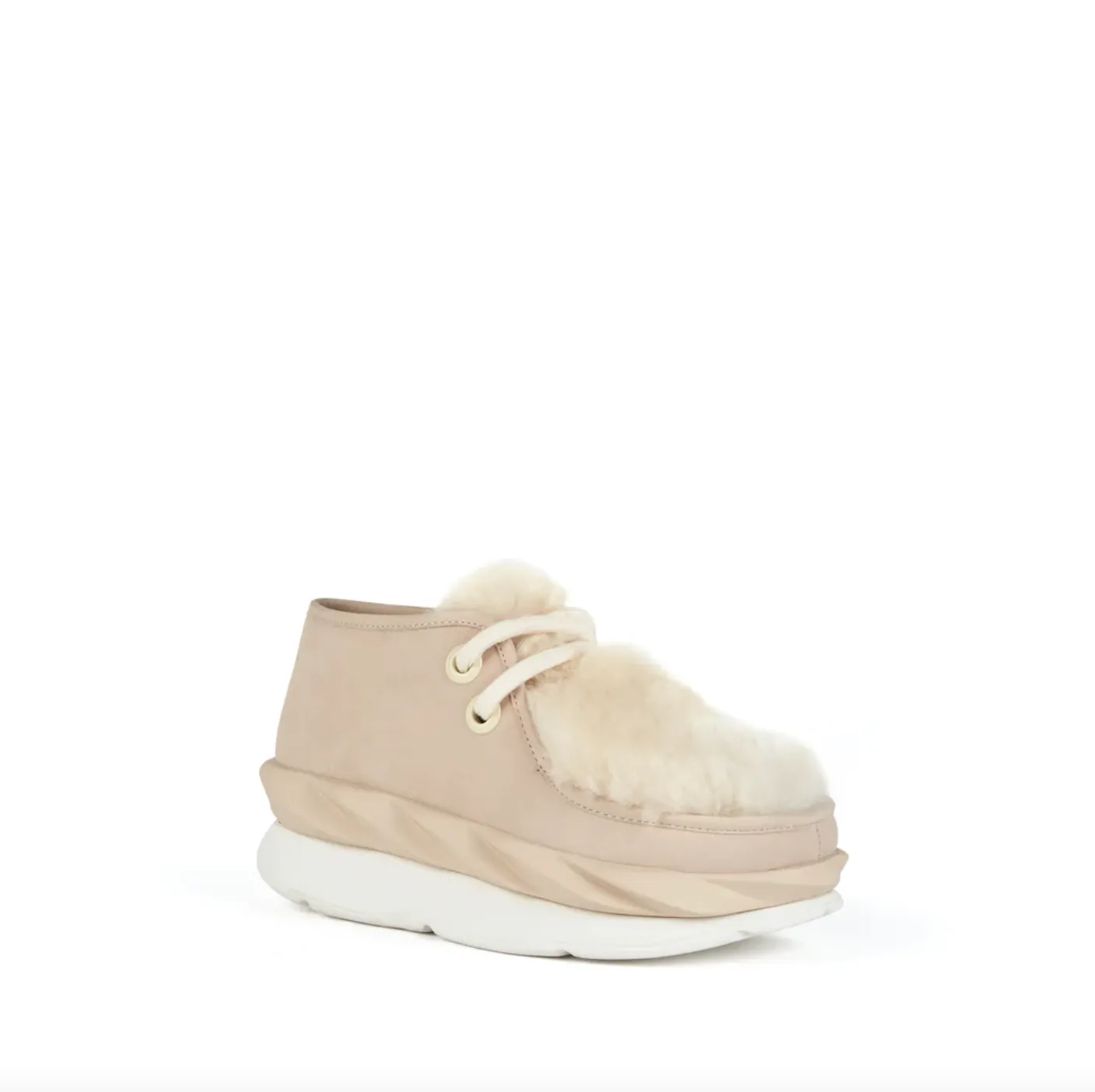 Mellow Wasa Shearling Sneaker | Cream