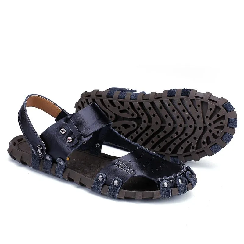 Men's Summer Genuine Leather Beach Sandals