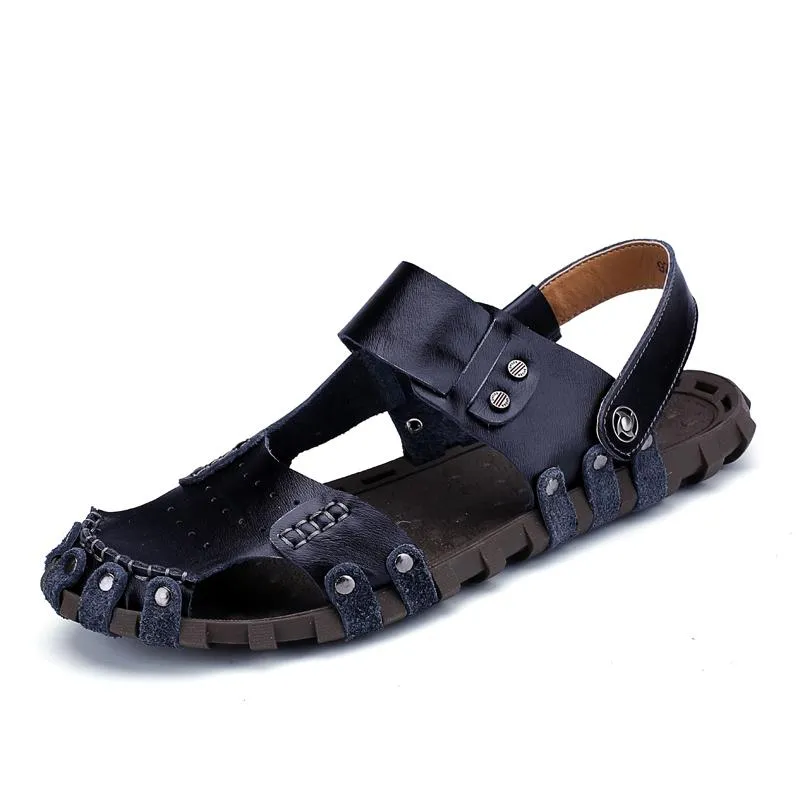 Men's Summer Genuine Leather Beach Sandals