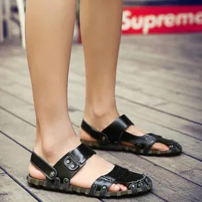 Men's Summer Genuine Leather Beach Sandals