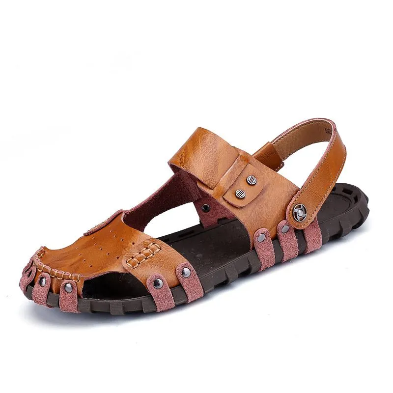 Men's Summer Genuine Leather Beach Sandals