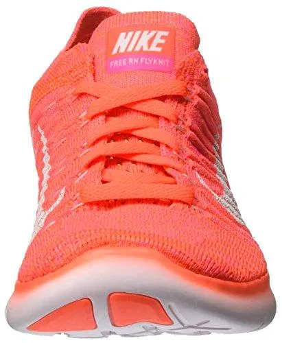 Nike Free Running Motion Flyknit Shoes Hyper Orange/WhiteTotal Crimson 8 BM Us