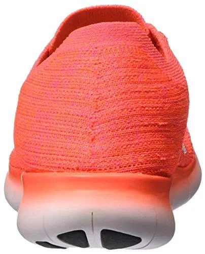 Nike Free Running Motion Flyknit Shoes Hyper Orange/WhiteTotal Crimson 8 BM Us