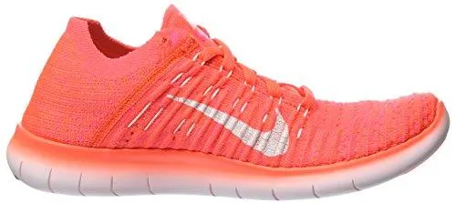 Nike Free Running Motion Flyknit Shoes Hyper Orange/WhiteTotal Crimson 8 BM Us