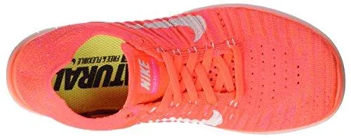 Nike Free Running Motion Flyknit Shoes Hyper Orange/WhiteTotal Crimson 8 BM Us