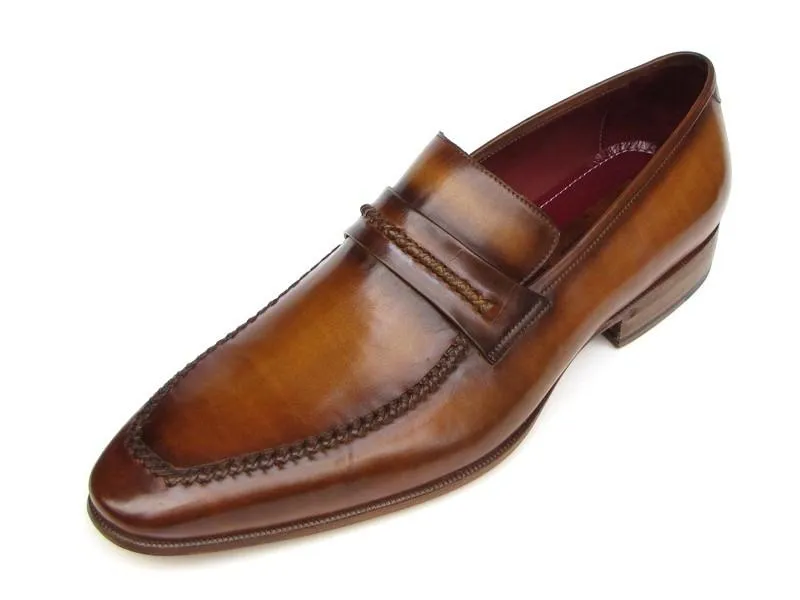 Paul Parkman Men's Loafer Brown Leather Shoes