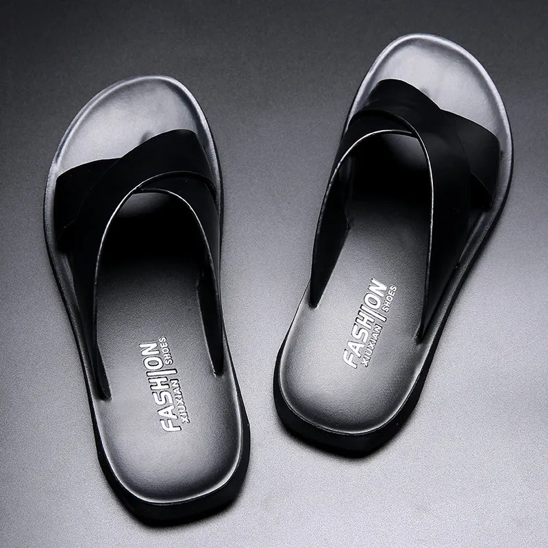 RivieraRoamer™ -  Men's Italian Leather Luxury Sandals