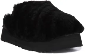 Ugg Australia Maxi Curly Platform In Black For Women