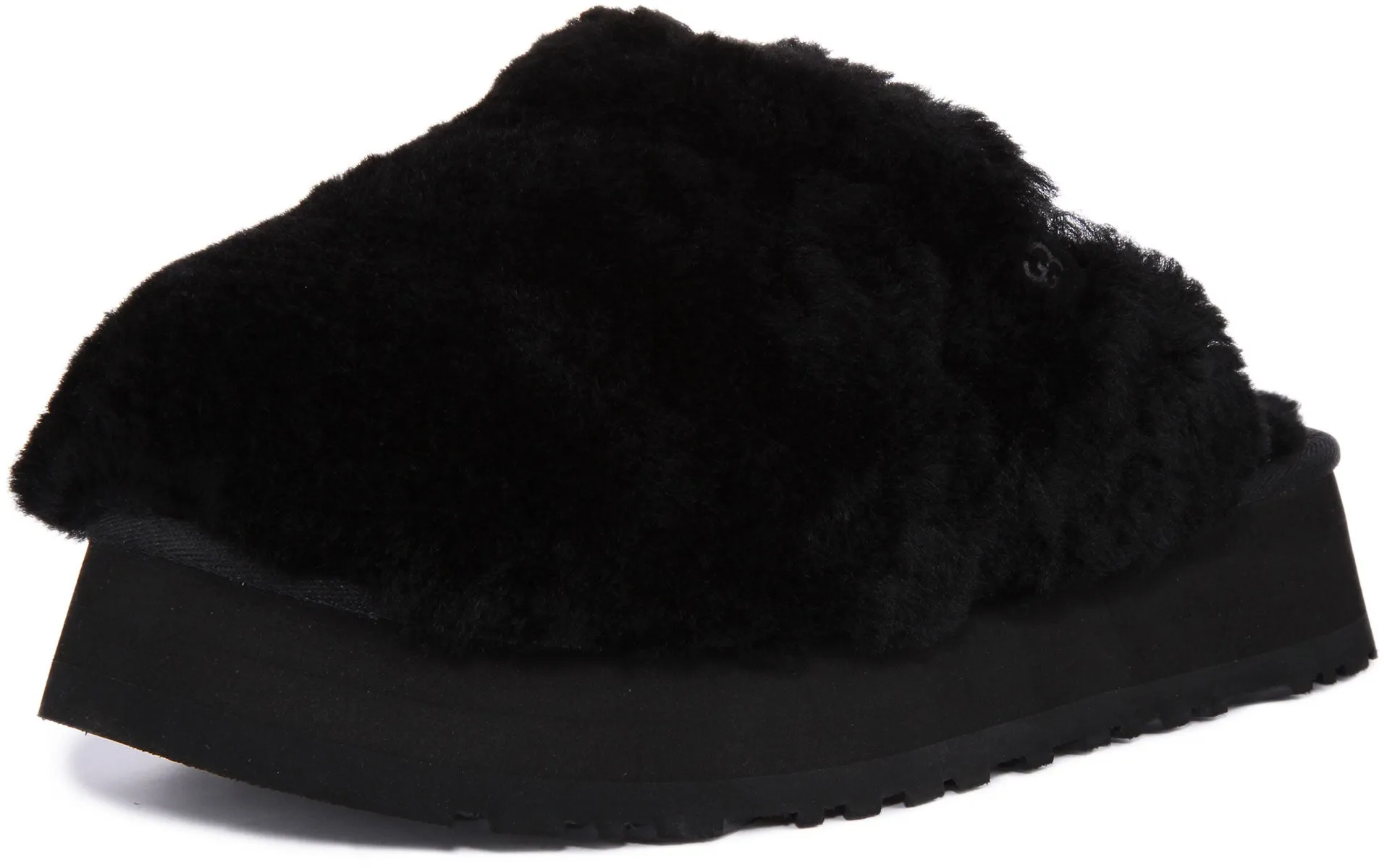 Ugg Australia Maxi Curly Platform In Black For Women