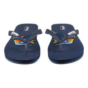 Vilbrequin Men Beach Flip flops Piranhas Navy