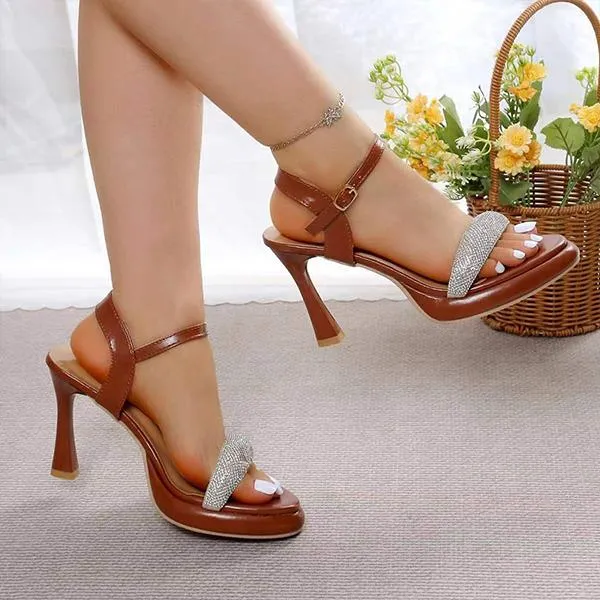 Women's Fashionable Rhinestone Dress Sandals 23051105S